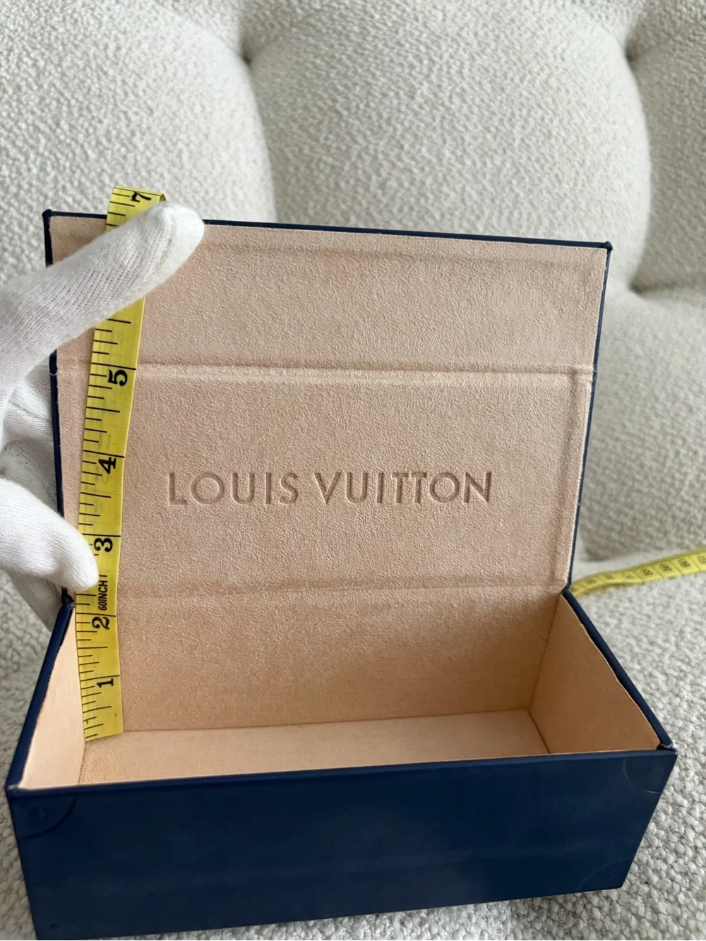 Louis Vuitton Magnetic Hard Eyewear Case, Navy Blue